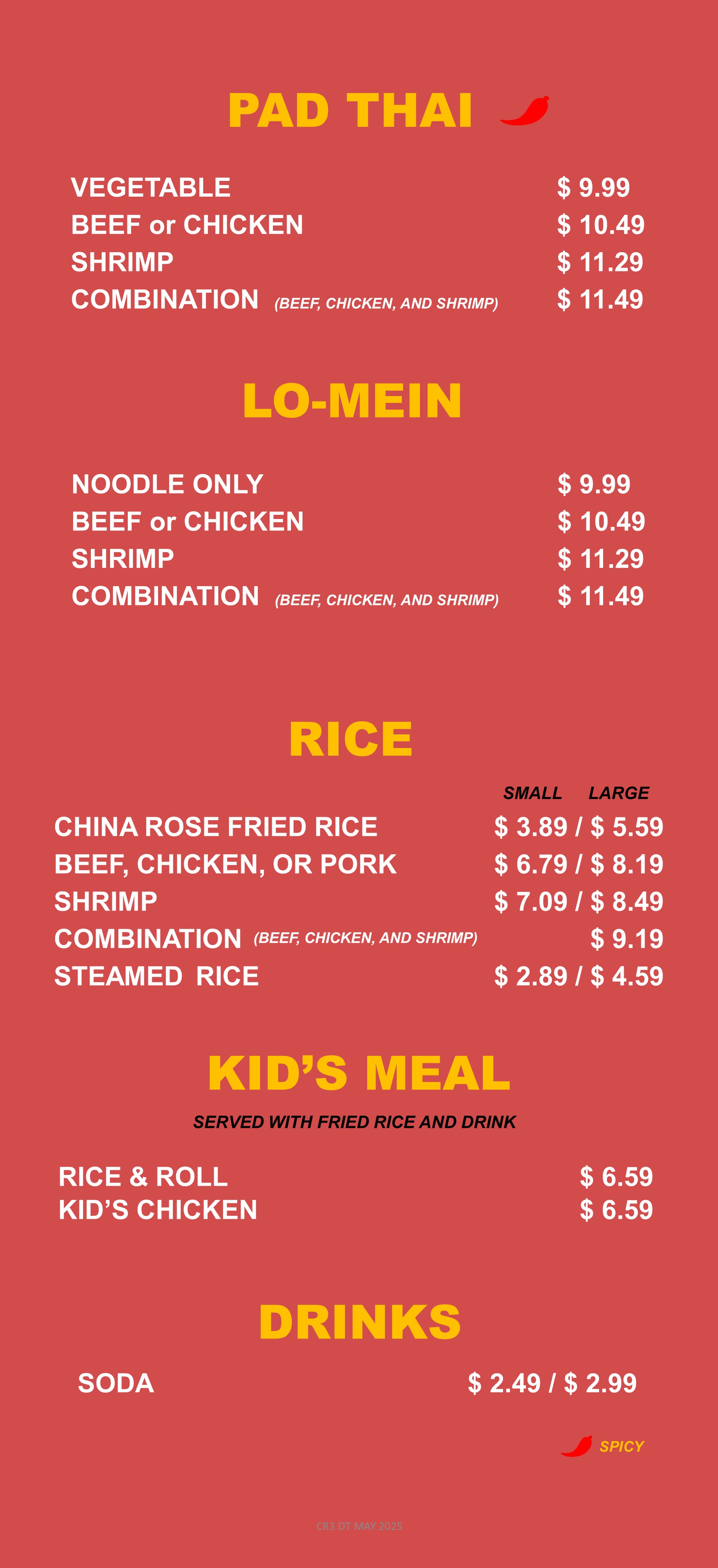 Menu page 3